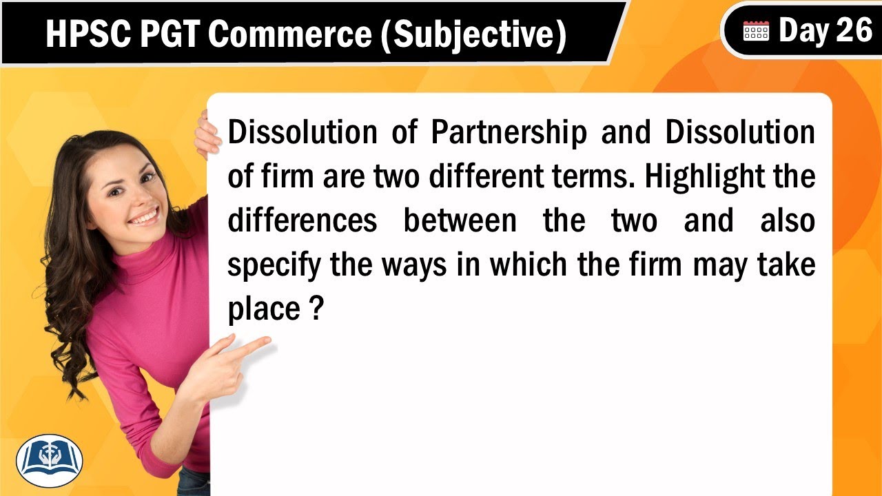 HPSC PGT Commerce | Answer Writing Practice | Subjective Paper | Day 26