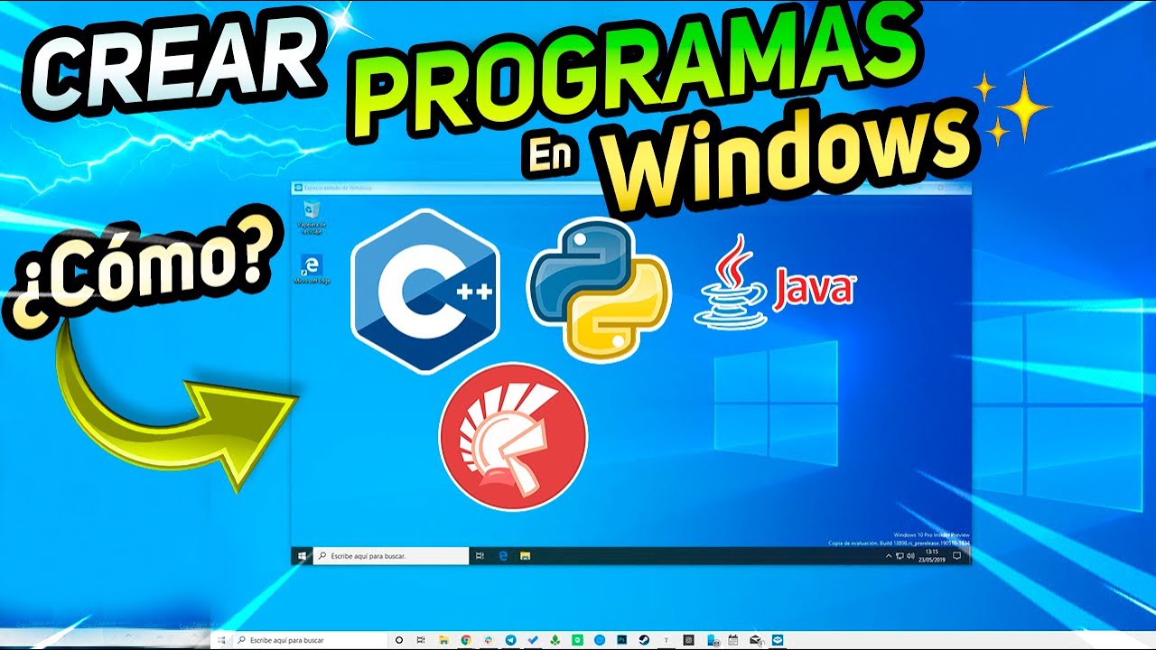 C&Oacute;MO CREAR⚡PROGRAMAS en Windows / Que SE NECESITA para PROGRAMAR!