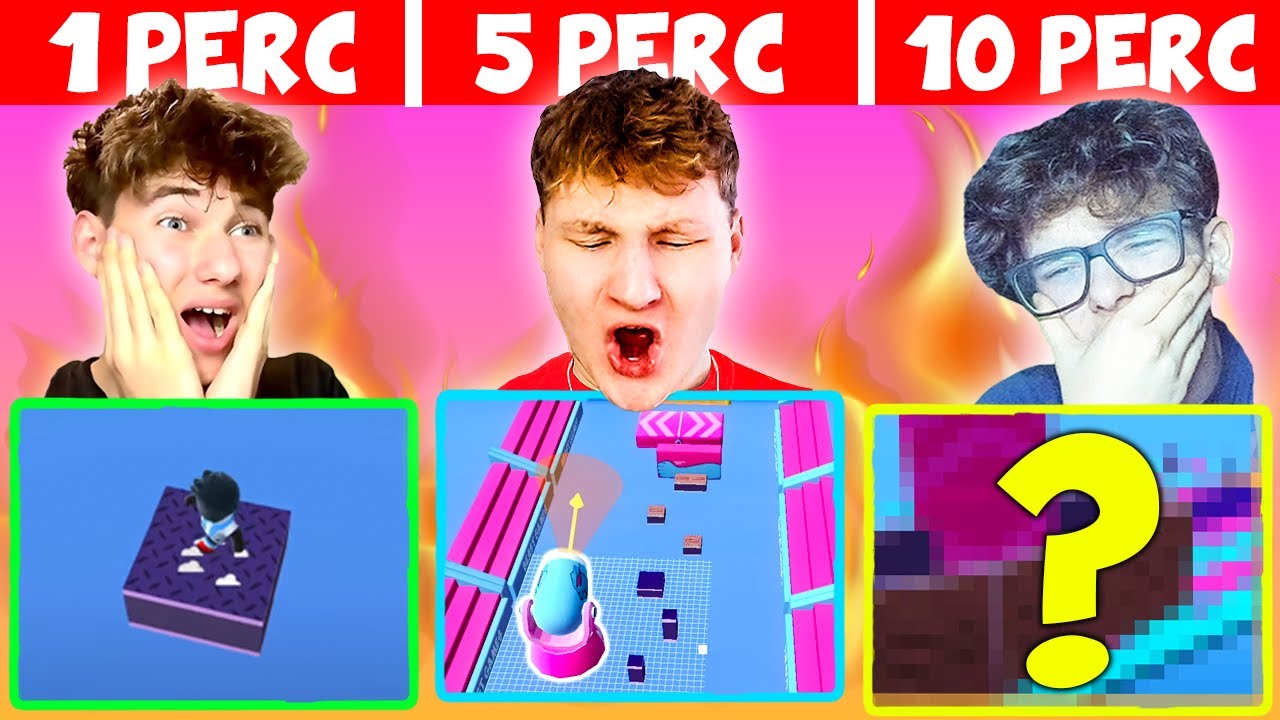 1 PERC vs 5 PERC vs 10 PERC P&Aacute;LYA &Eacute;P&Iacute;TŐ VERSENY!😂 #2