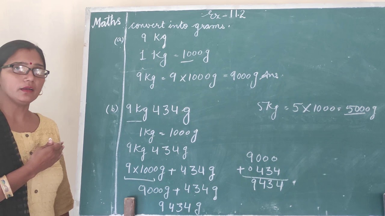 Convert into grams & kilograms (Class-3)