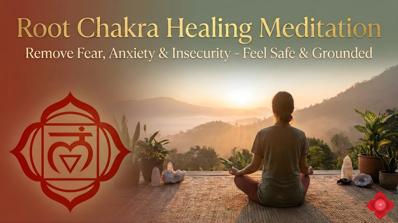 Root Chakra Healing Meditation — Remove Fear, Anxiety & Insecurity | Feel Safe & Grounded 🌙
