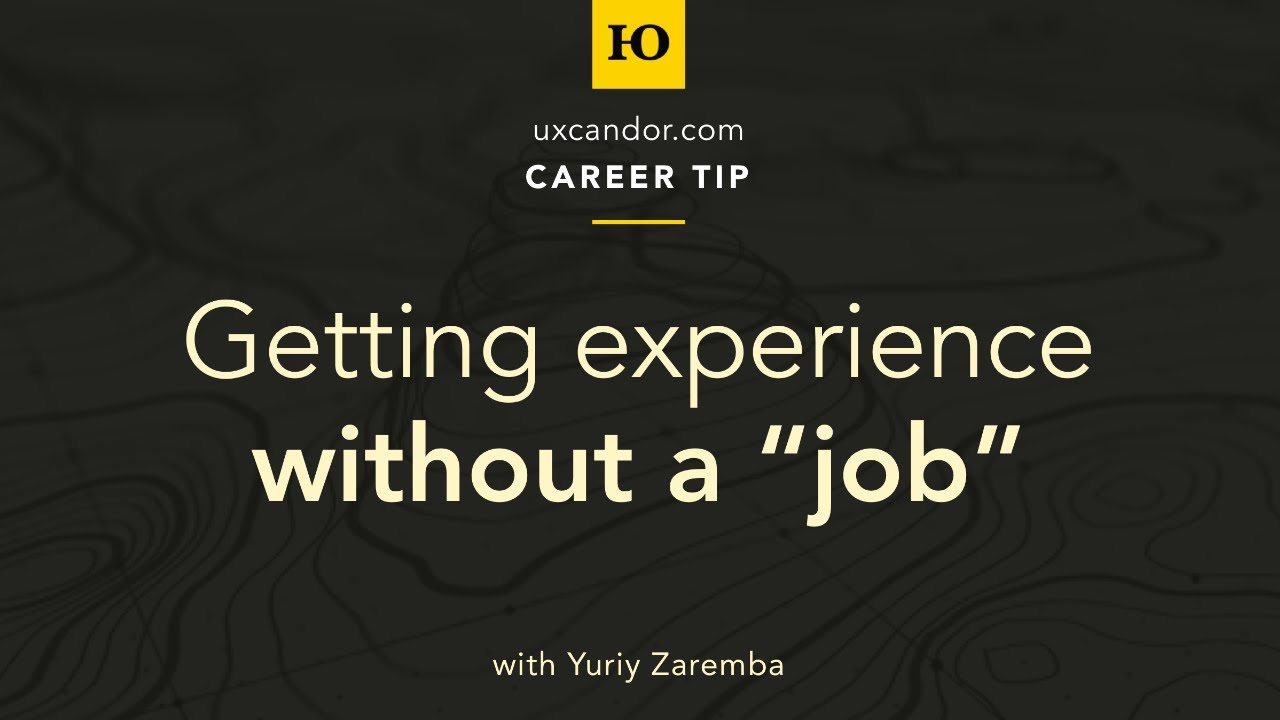 Getting product design experience without a ux job