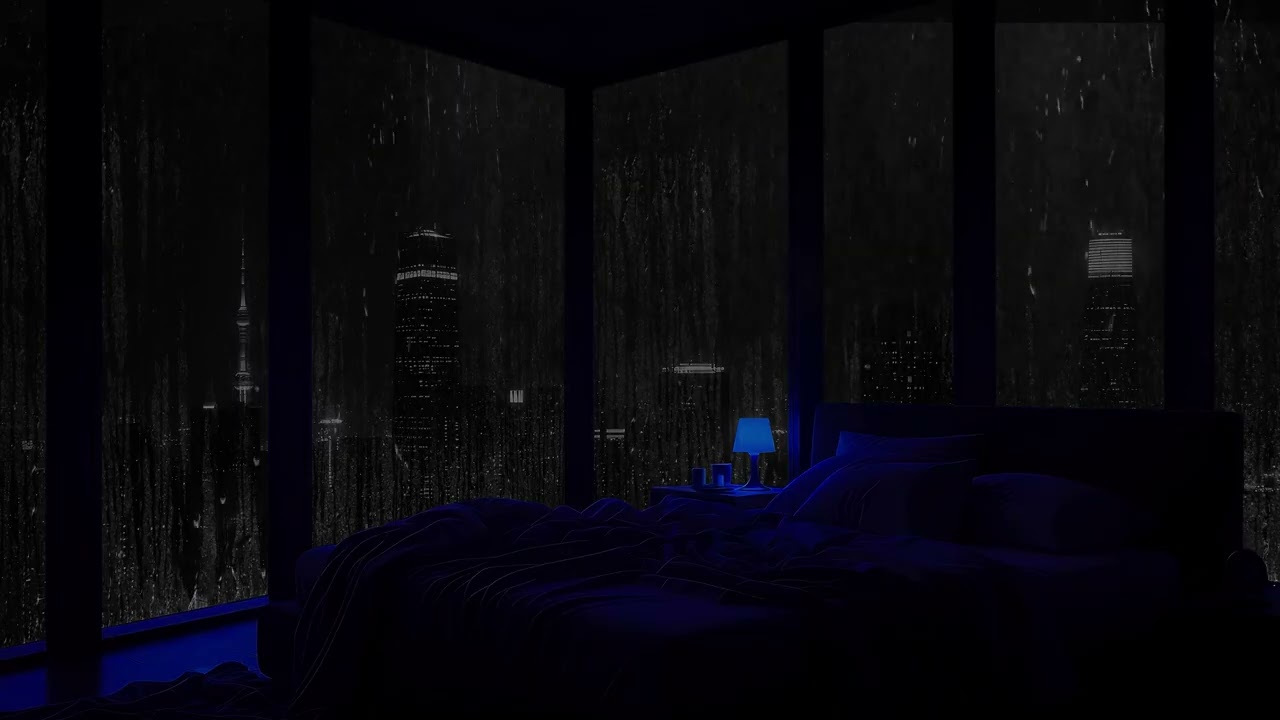 No Ads🌧️ Rain and Thunder Sounds –8 Hours of Soothing Ambience for Relaxation & Sleep
