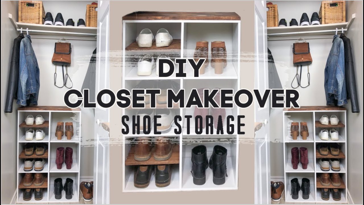 Entryway Closet Makeover + DIY Shoe Storage