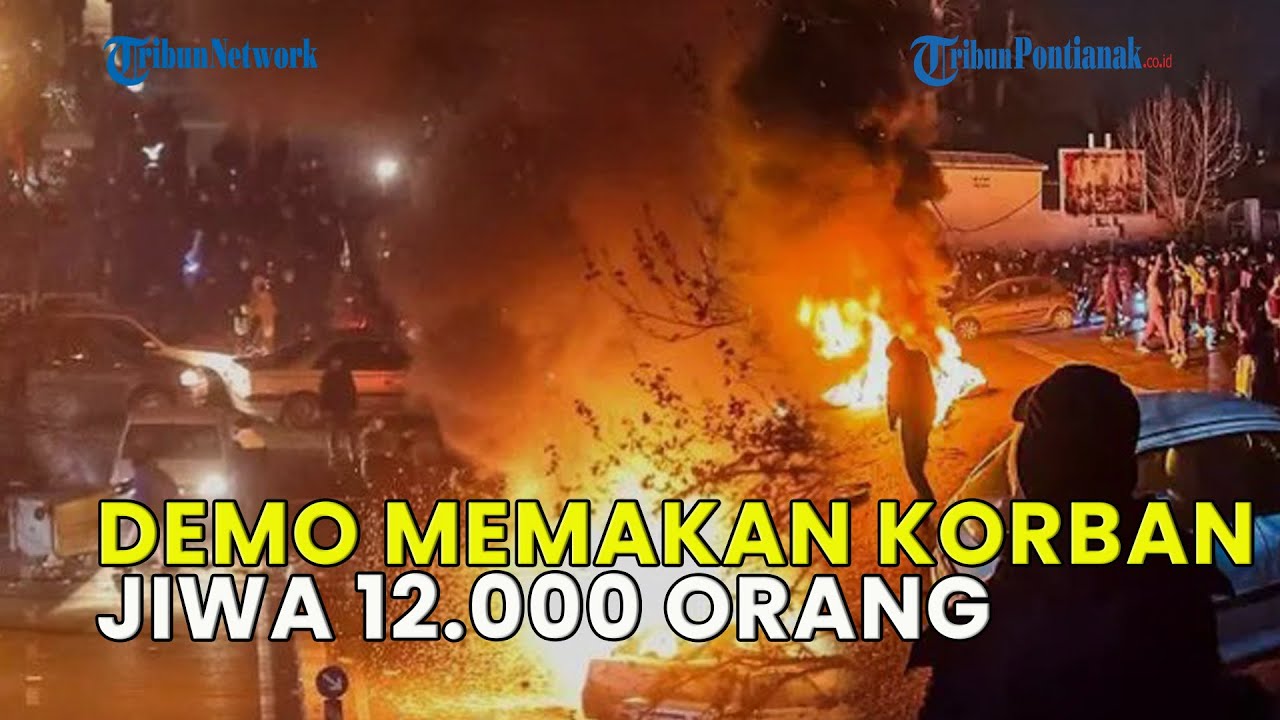 DEMO DI IRAN MEMAKAN KORBAN JIWA 12.000 ORANG, TRUMP: AS BAKAL AMBIL TINDAKAN TEGAS❗