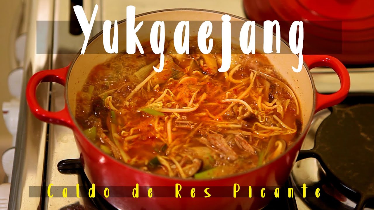 Caldo de res picante l YUKGAEJANG (육개장) l comida coreana muy deliciosa ㅣReceta fácil en español