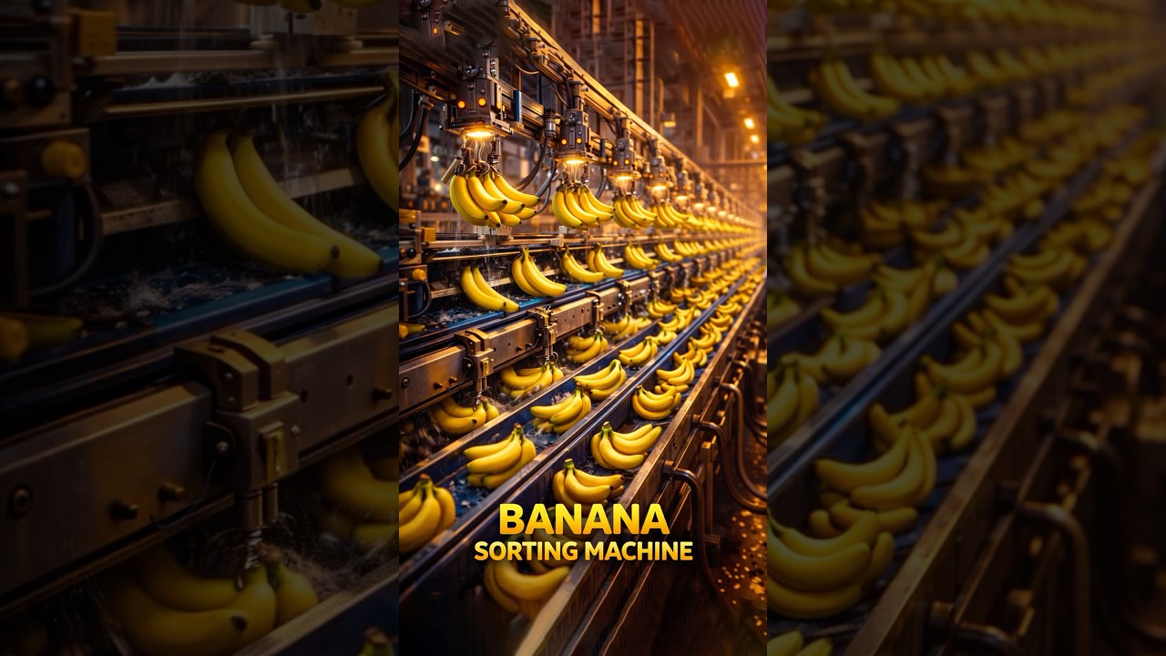 BANANA SORTING MACHINE &ndash; High-Speed Industrial Fruit Sorting Process