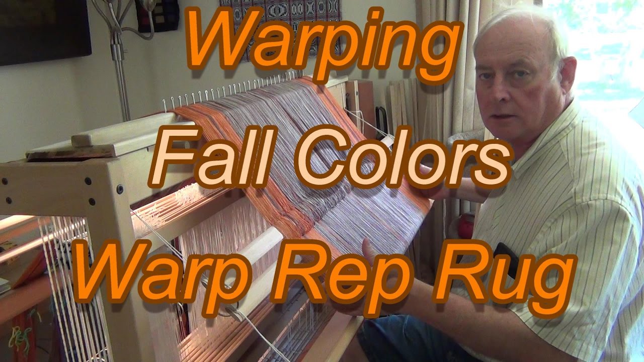 Warp Rep Rug   Fall Color Warping