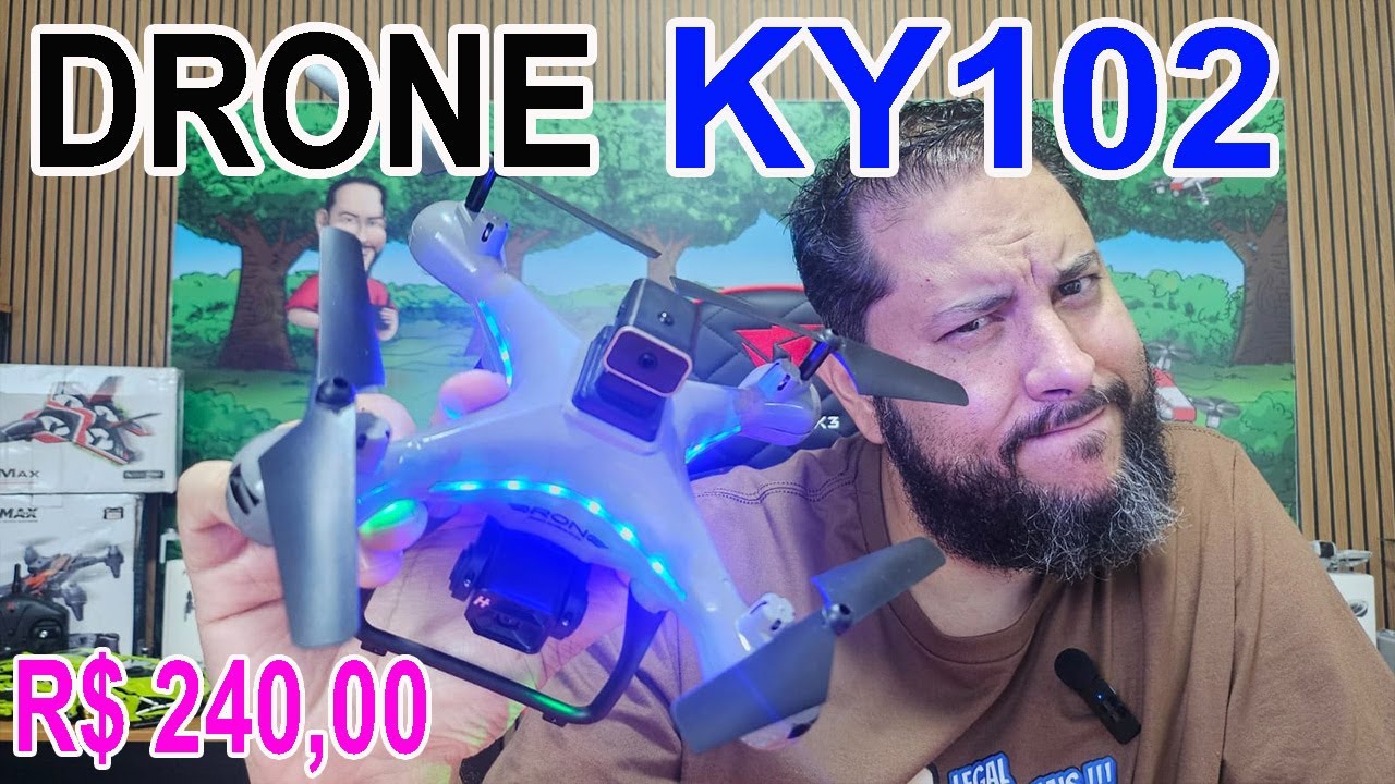 Drone KY102 como Ligar como configurar todas as funções do controle mas tem opções melhores