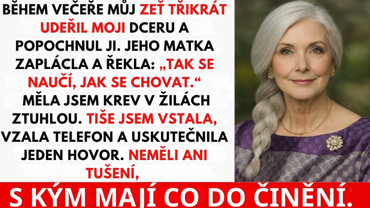 Můj zeť třikrát uhodil mou dceru a jeho matka tleskala… tehdy jsem jen udělala jeden hovor.
