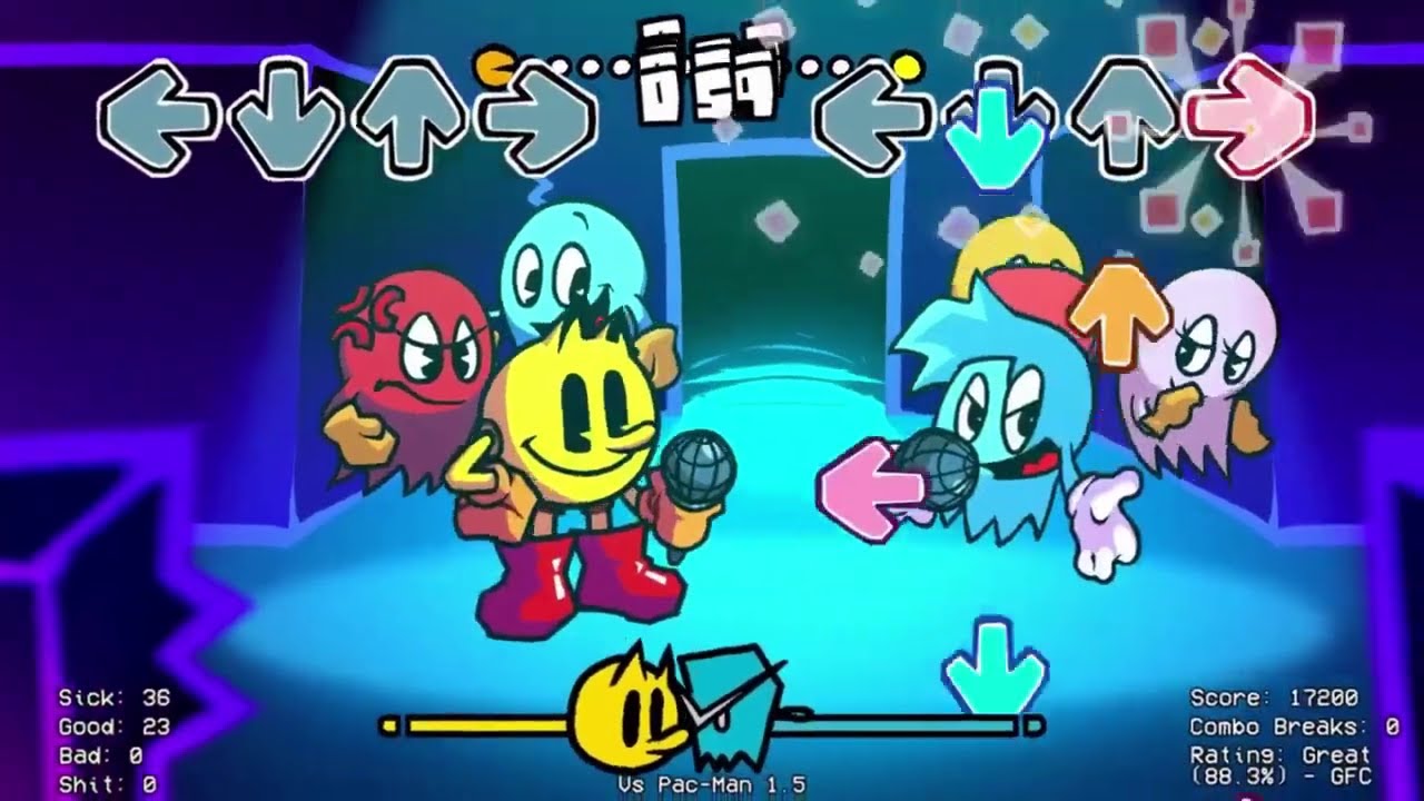 POWER UPS (1 HOUR EXTENDED) - FNF Vs. Pac-Man V1.5 OST [FNF 1 HOUR OST]