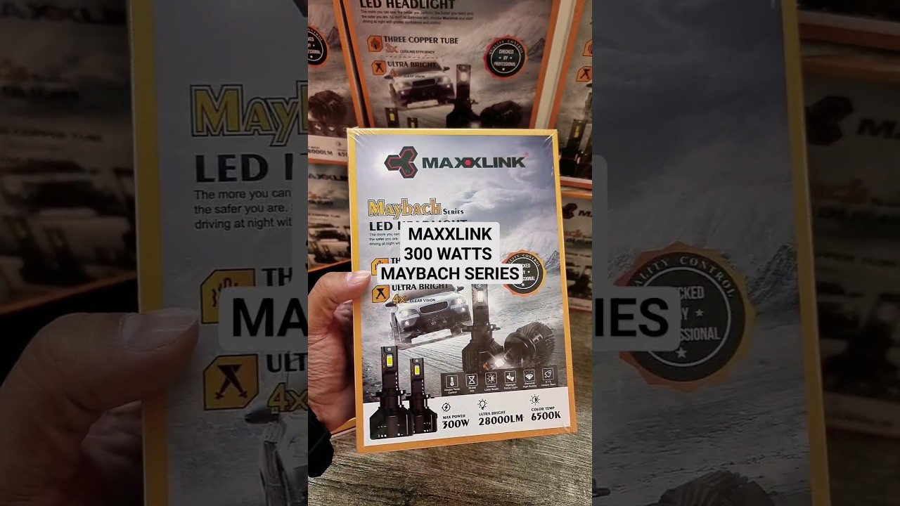 300 Watts Maxxlink Led bulbs 28000 lumens 6500kelvin high power 1km range h8 h7 hb3 hb4 9005 h27 h1