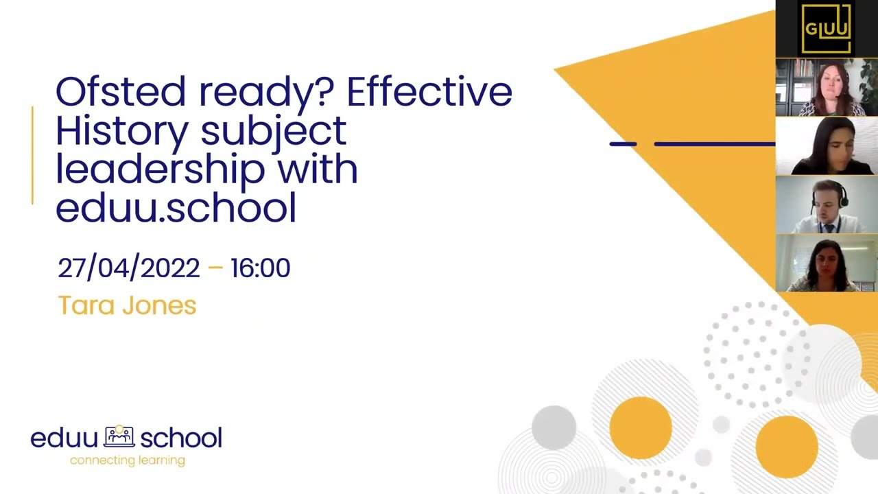 Ofsted ready? Effective History subject leadership with eduu.school webinar