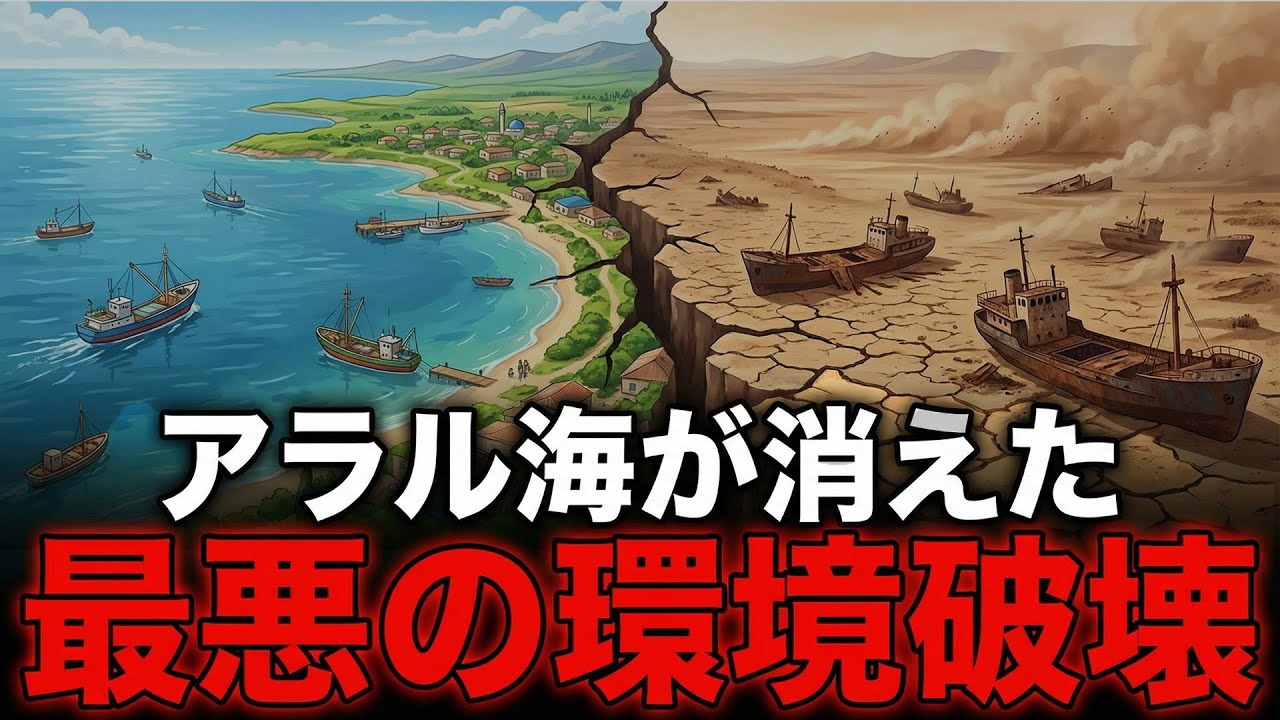 【図でわかる】史上最悪の環境破壊、アラル海の消滅はなぜ起きた？