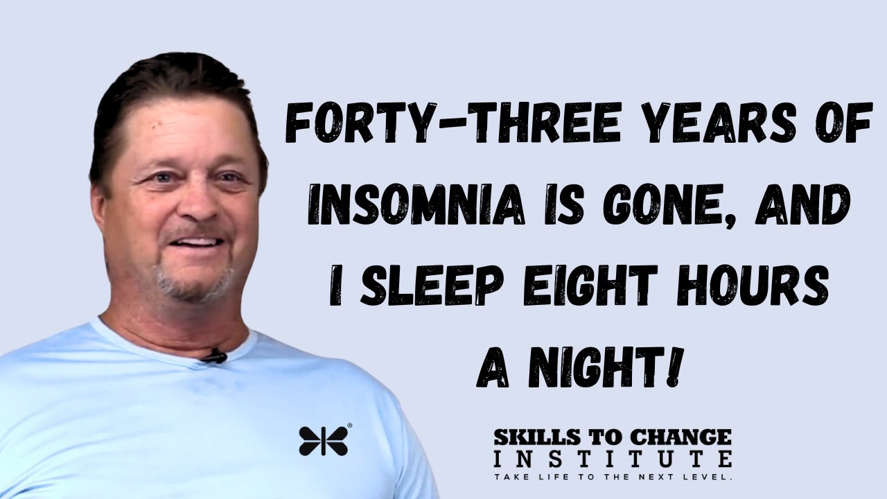 Sleeping eight hours a night after 43 yrs