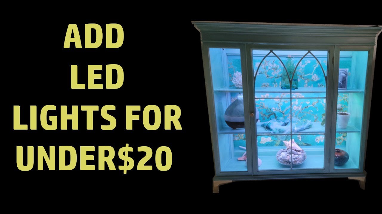 Adding lights to a display cabinet