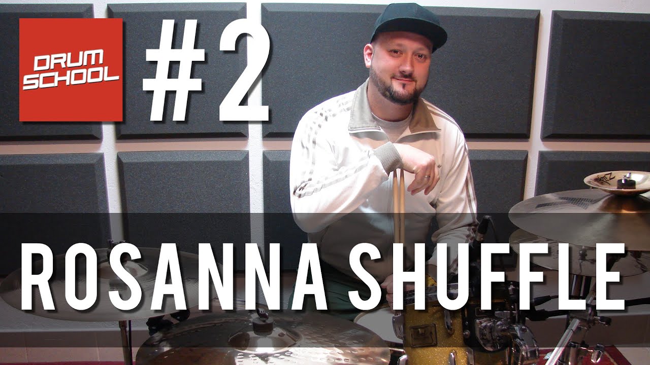 Drum School # 2 - Rosanna Shuffle - Lekcje i nauka gry na perkusji - (eng sub) - drum lessons