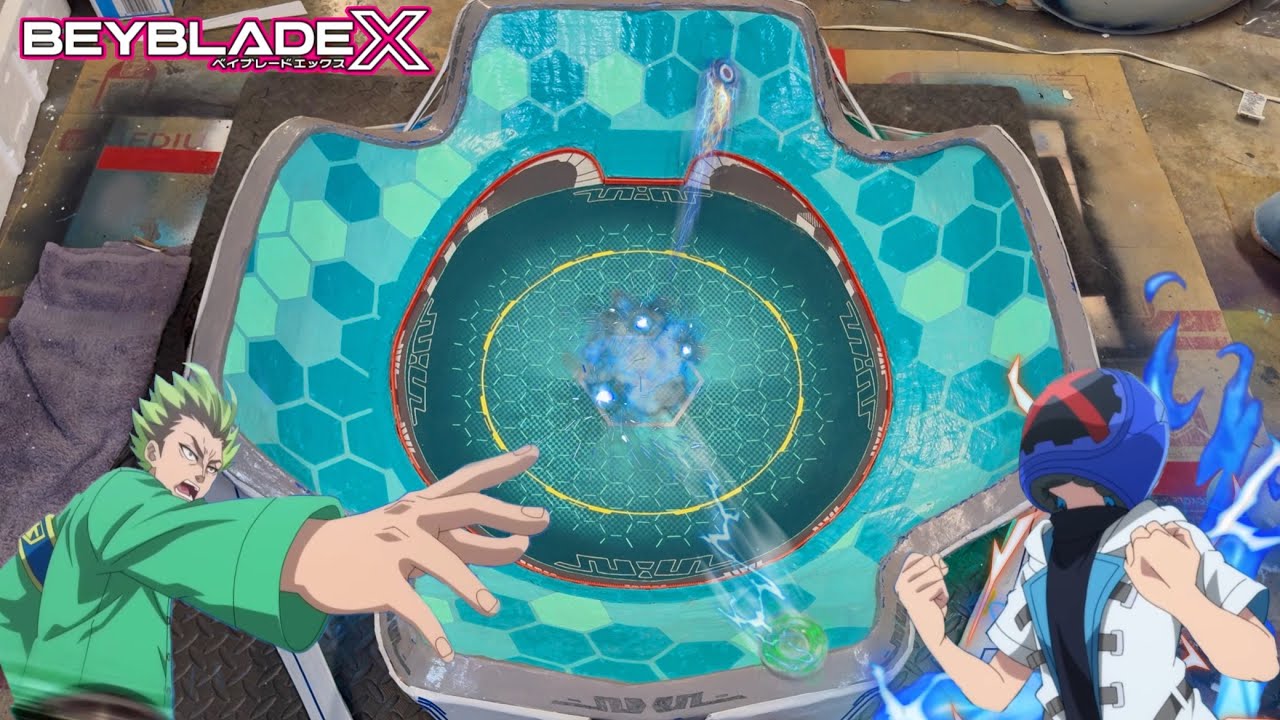 DranBrave VS StoneMontBlanc in a Real Life Anime Stadium!! | Beyblade X Anime Battle | #beybladex