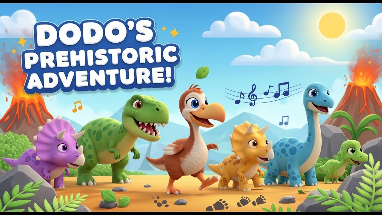 Dodo’s Prehistoric Adventure | Dinosaur Learning Song by DodoVerse for Kids