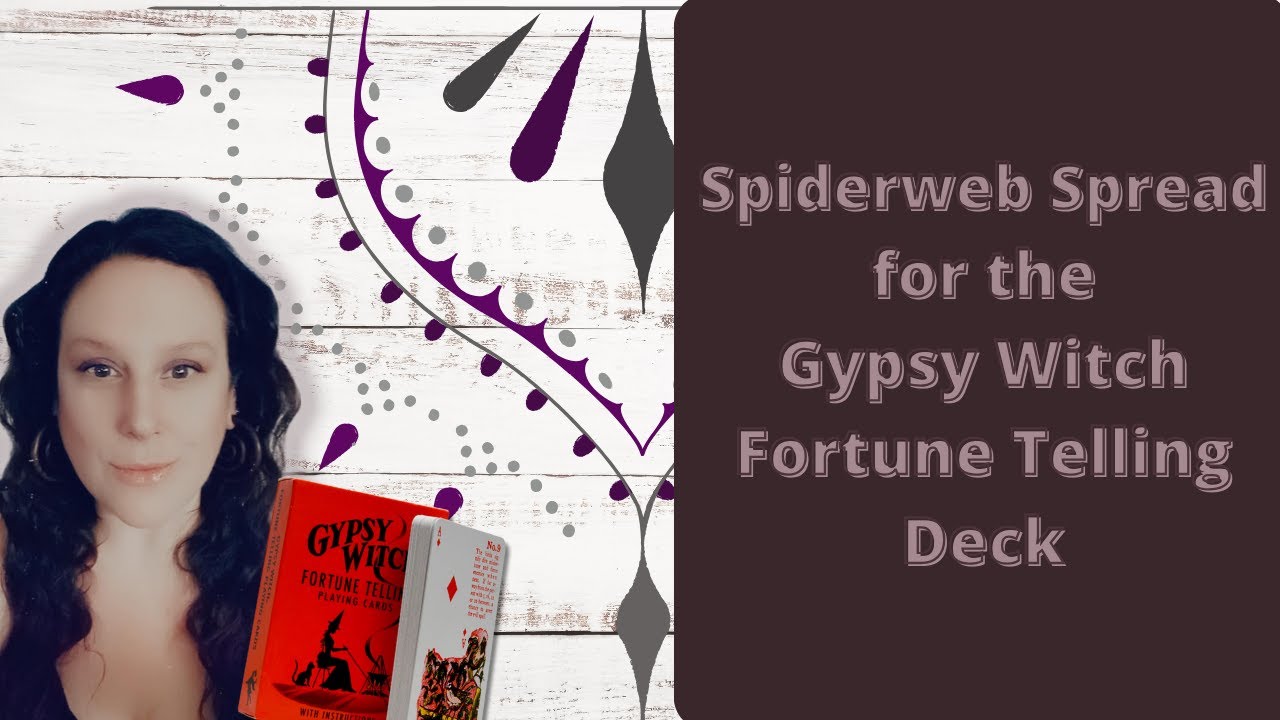 📚📖How To 📖📚 Gypsy Witch Fortune Telling Cards Deck with the Spiderweb Spread