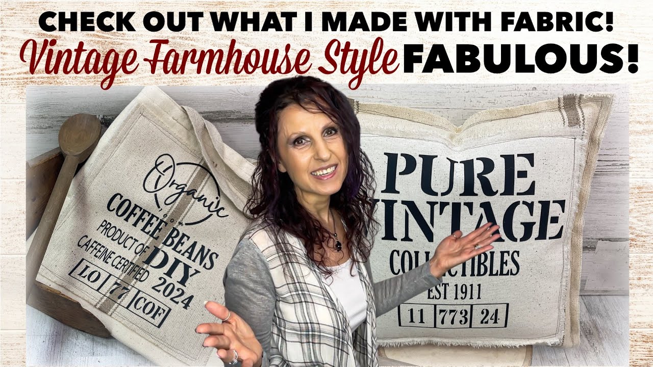 Let&rsquo;s Make Easy Fabric Crafts With A Vintage Farmhouse Style | DIY Fabric Crafts 2024