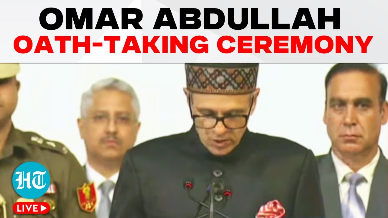 Omar Abdullah Swearing In Ceremony LIVE | Omar Abdullah Takes Oath As J&K CM LIVE | J&K News LIVE