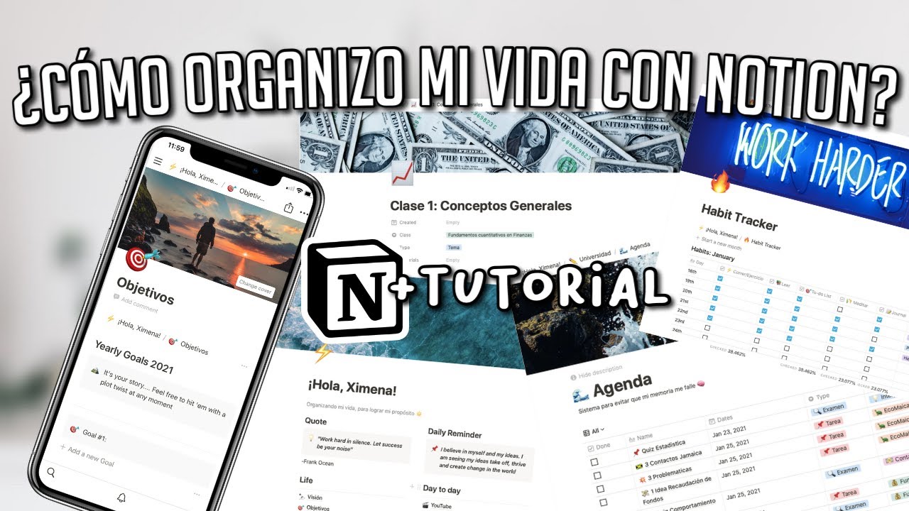 ¿CÓMO ORGANIZO mi VIDA con NOTION? + TUTORIAL + PLANTILLAS  | MEJOR APP ORGANIZACIÓN y PRODUCTIVIDAD