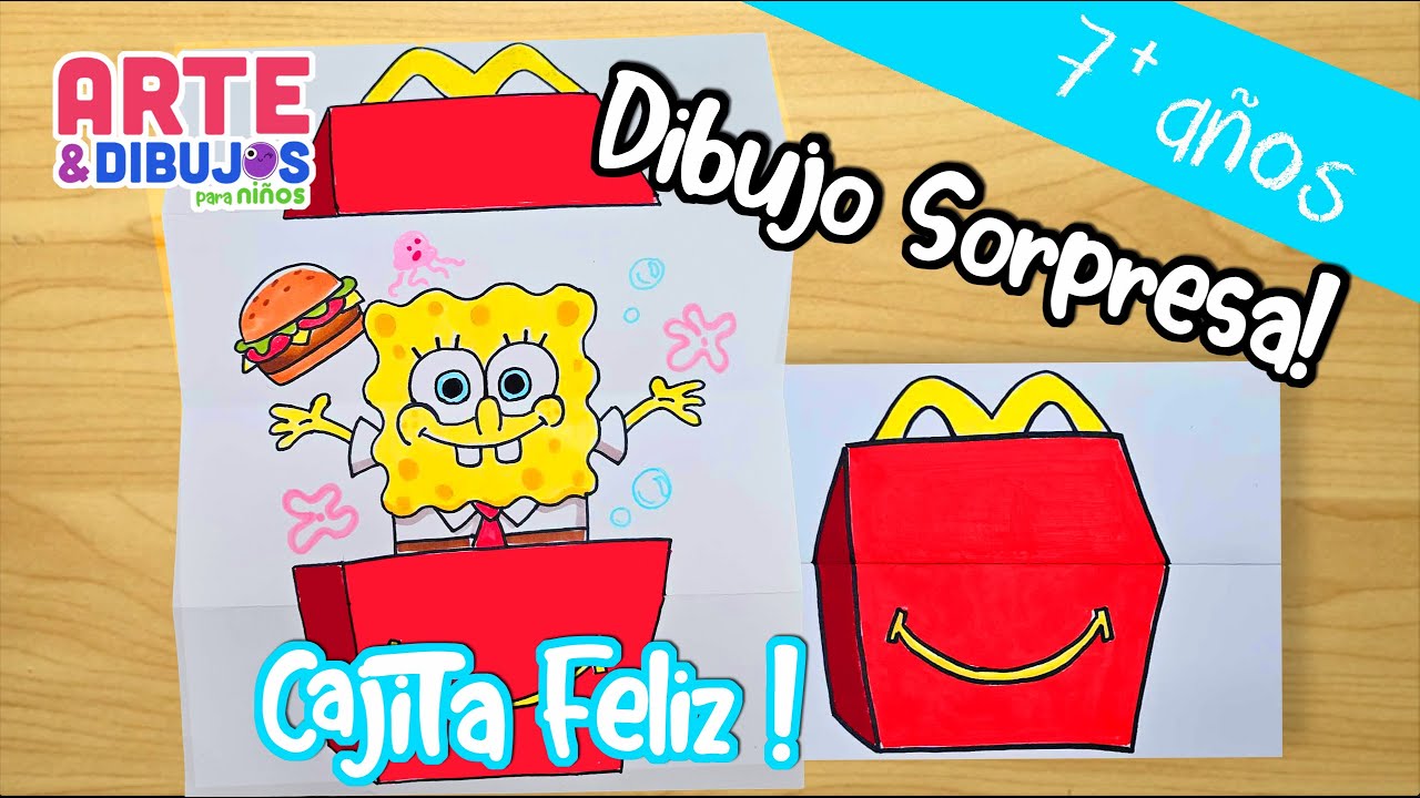 Como dibujar a BOB ESPONJA | DIBUJO SORPRESA | Arte y Dibujos para Niños