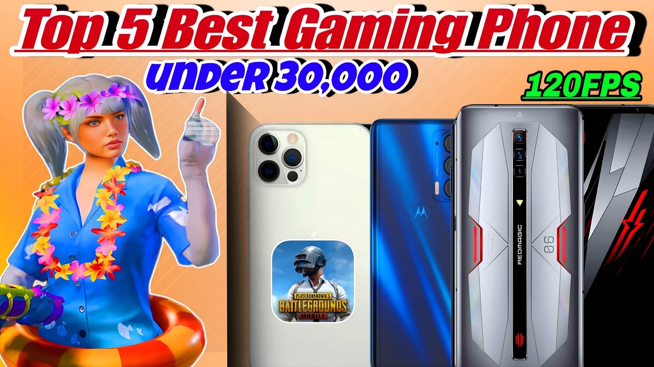 Top 5 best gaming phone under 30000 🔥 | Best gaming phones for pubg mobile/bgmi 2026  120fps.