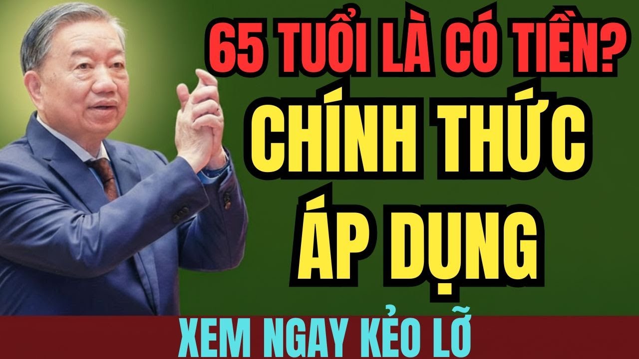 CHÍNH THỨC TỪ 2026: NGƯỜI 65 TUỔI CÓ TRỢ CẤP – ĐIỀU KIỆN KHÔNG PHẢI AI CŨNG BIẾT