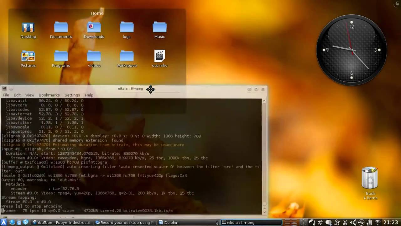 Screencast on Arch Linux (Testing...)