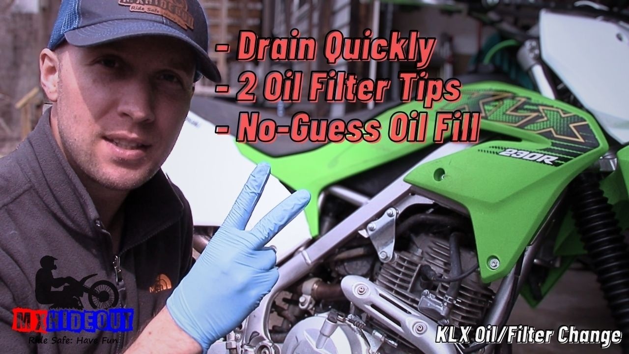 How To Properly Change Oil & Filter On KLX 230R [4 Stroke Dirt Bike]