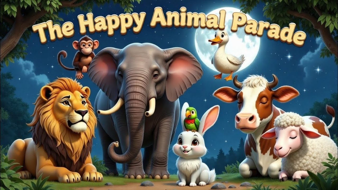  The Happy Animal Parade,🐘🐰🦜