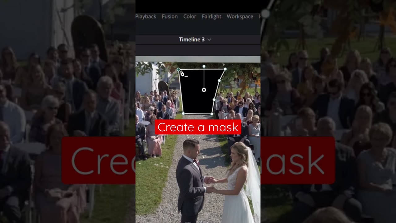 How to remove people from background in video with Davinci resolve
