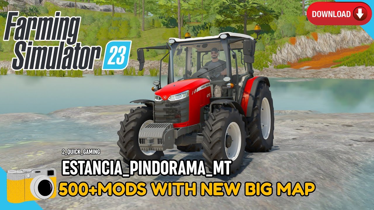 FS 23 НОВАЯ КАРТА + 500 транспортных средств || Farming Simulator 23
