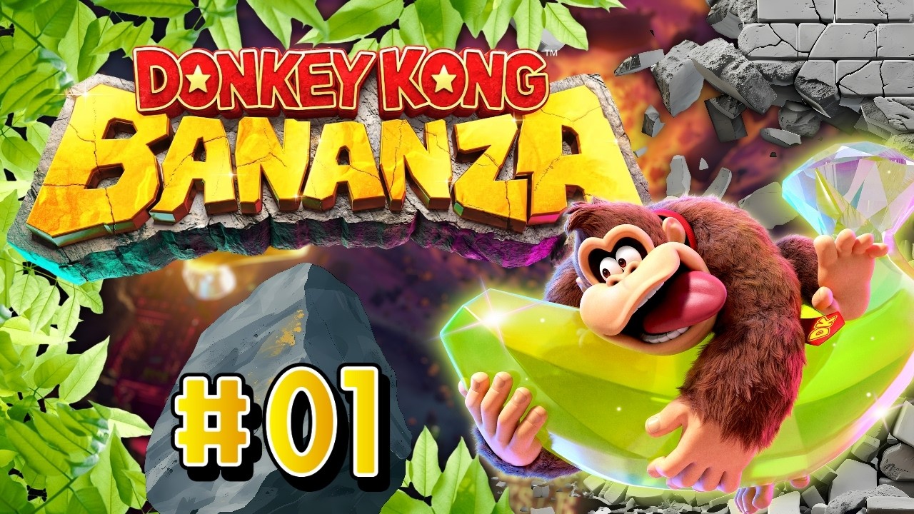 Donkey Kongs NEUES 3D ABENTEUER beginnt!🍌⛏️ - DONKEY KONG BANANZA 100% - #01