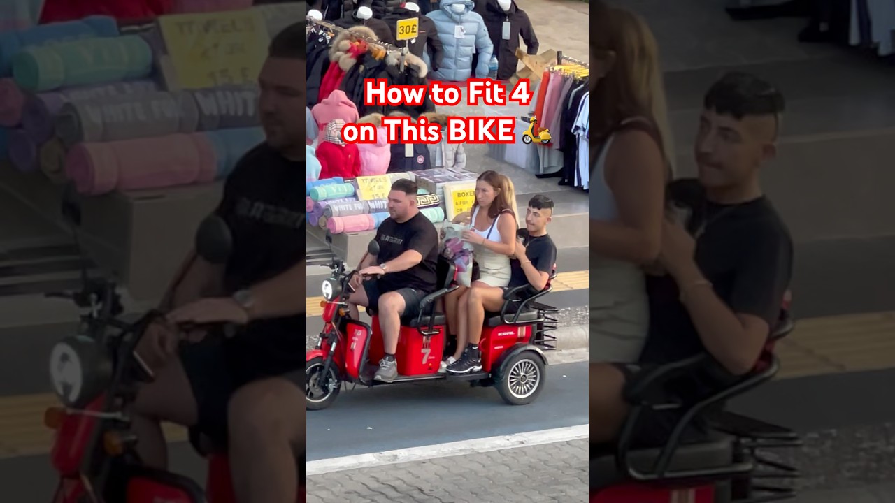 How to fit 4 on This Electric Bike