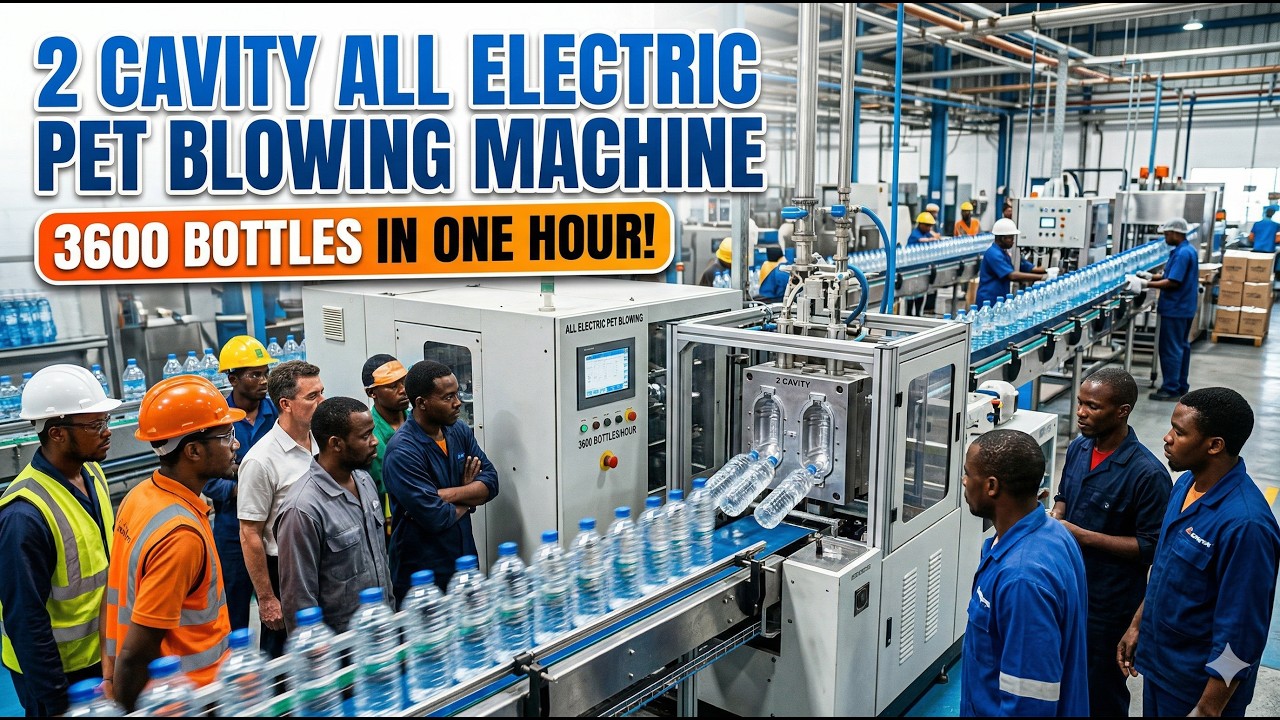 2 Cavity All Electric PET Blowing Machine | 3600 Bottle in 1 Hour | Plastic Bottle Making Machine