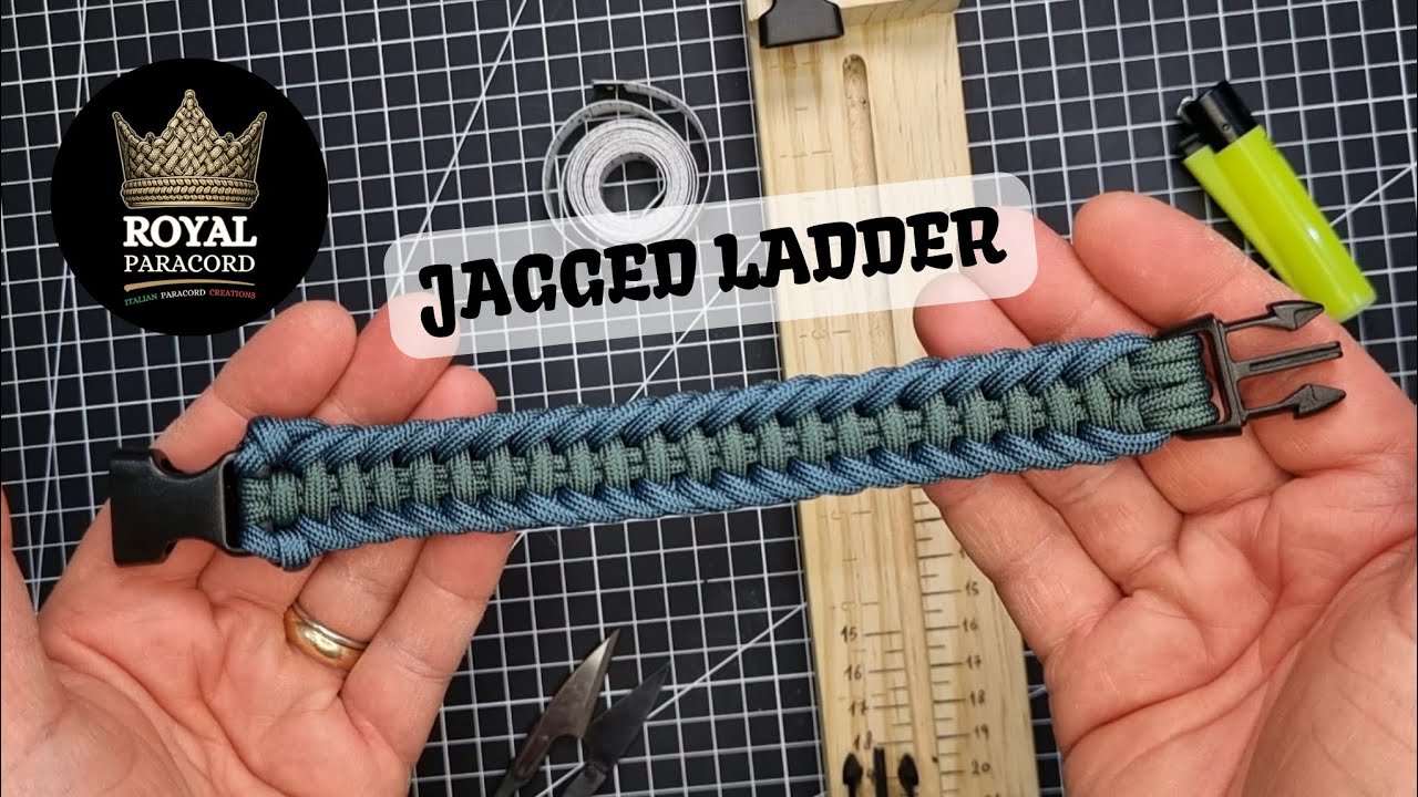 Bracciale Paracord JAGGED LADDER Paracord Bracelet Tutorial