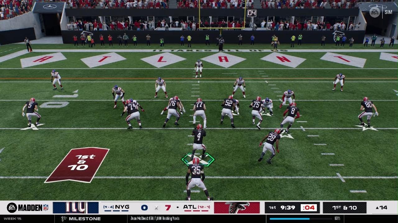 Madden NFL 26 FFY6 Week 15 Falcons Giants First Half
