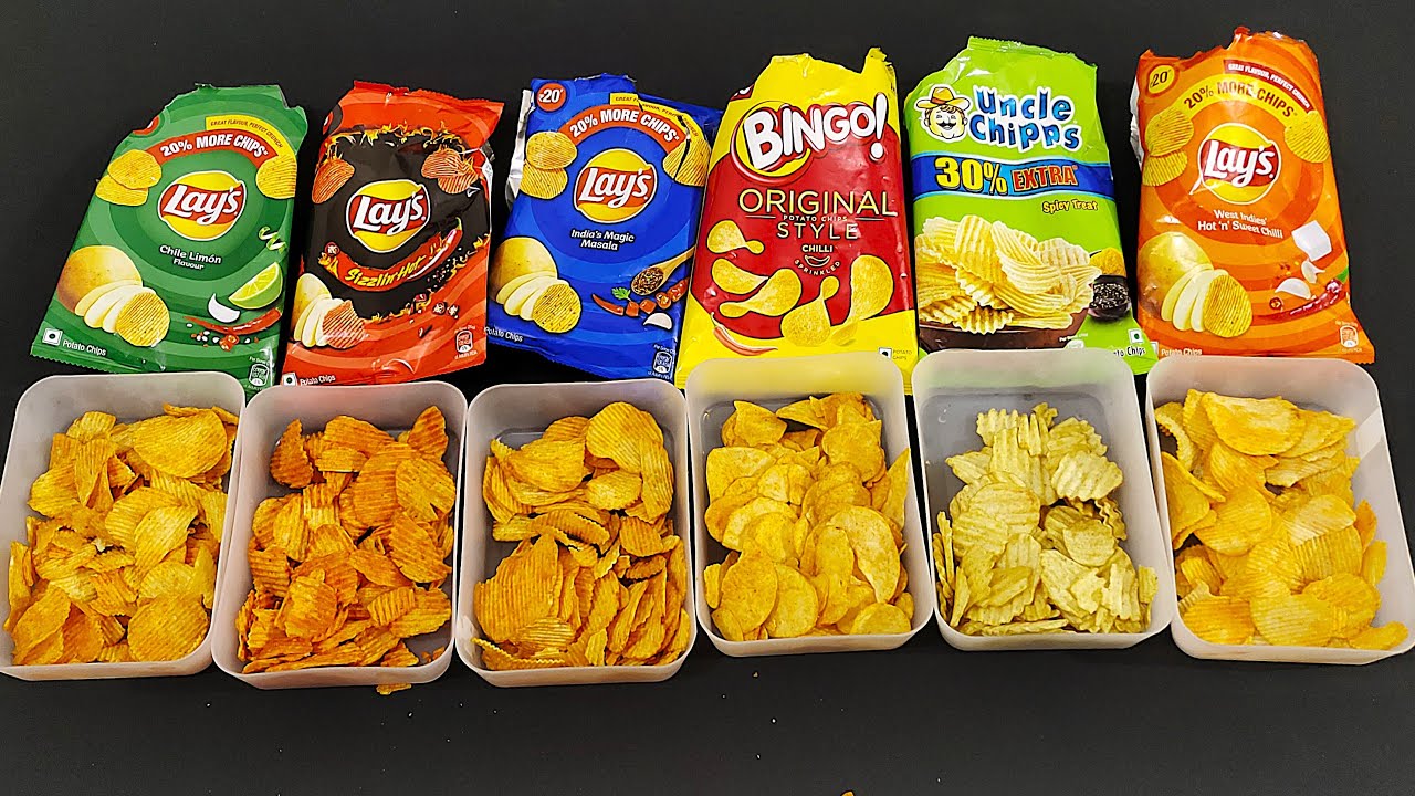 ASMR Most Popular Indian Crunchy Spicy Chips : EXTREME LOUD CRUNCHY CHIPS SPICY Unpacking & Tasting