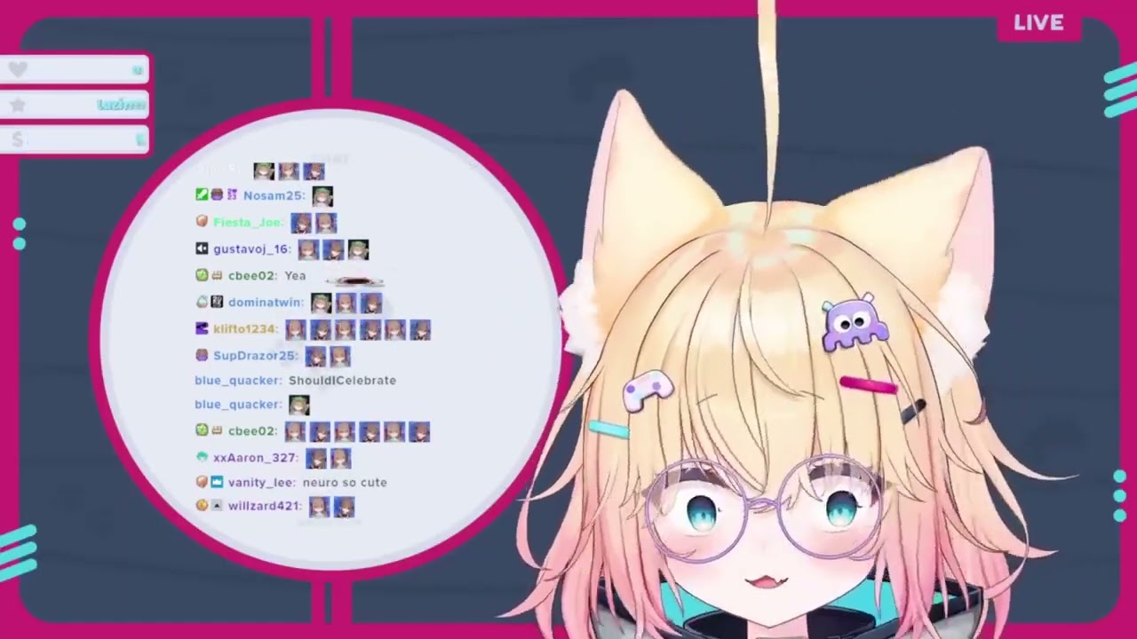 Mini Tries Out Her New Neuro Hype Train Emote