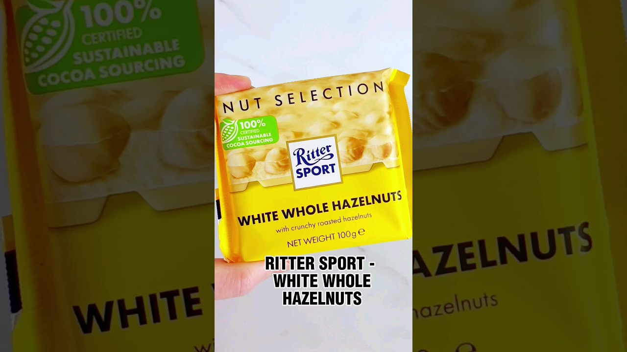 WHITE CHOCOLATE & HAZELNUT RITTER SPORT