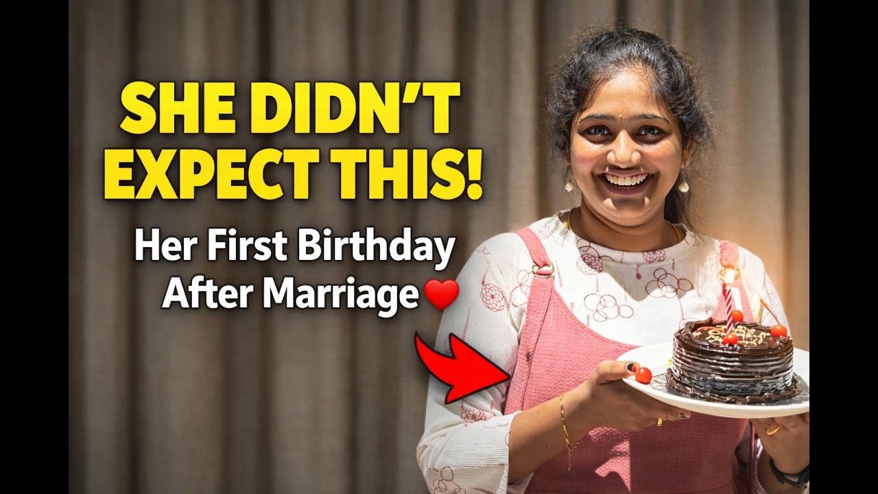She Didn’t Expect This ❤️ | First Birthday After Marriage 🎂