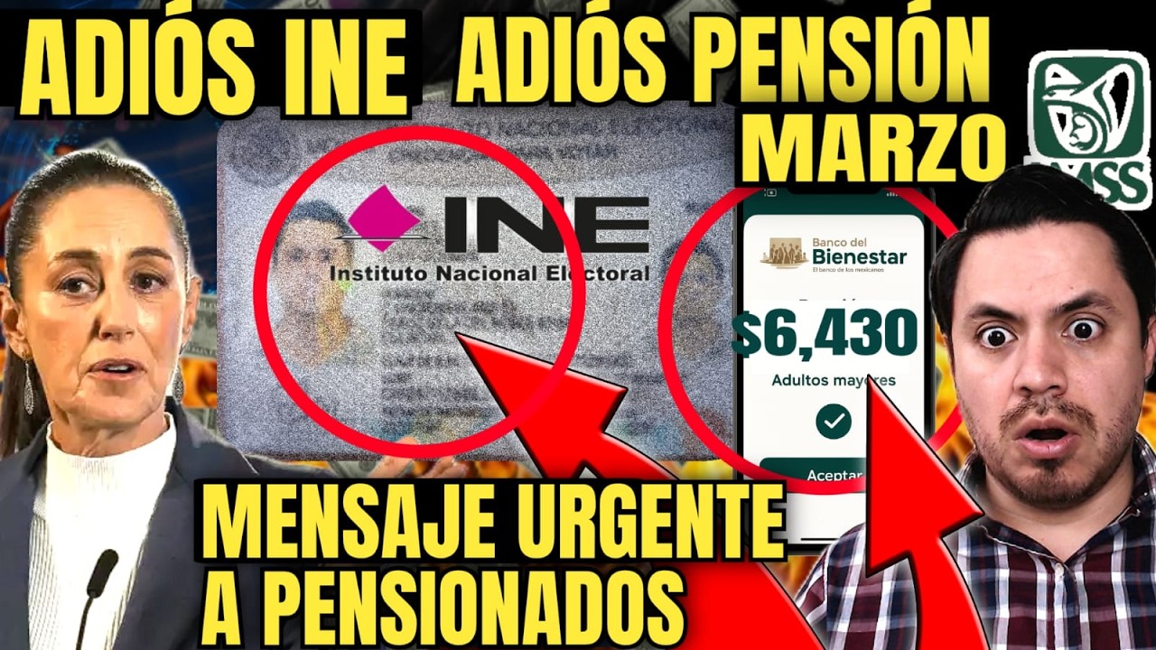 ADIÓS PENSION IMSS SI HACES ESTO😱YA NO USAREMOS LA INE🪪MENSAJE URGENTE DEL BANCO A PENSIONADOS💰💥