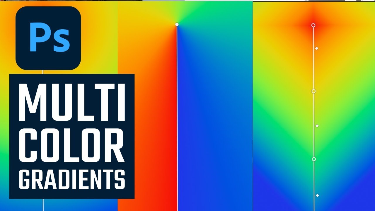 How to Create Multicolor Gradients in Photoshop (Color & Opacity Stops Explained)