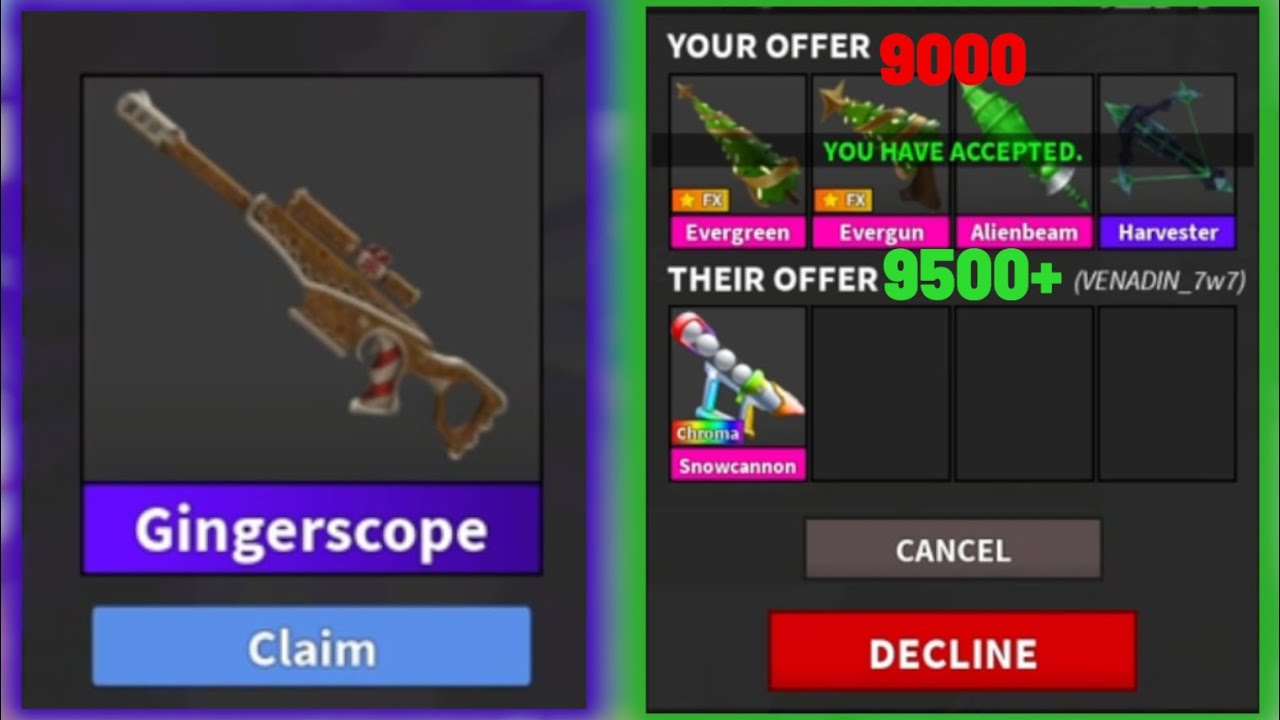 Roblox MM2 trading montage ( HUGE TRADES )