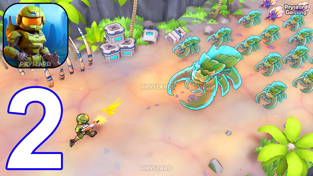 OverSpace: Alien Shooter - Gameplay Walkthrough Part 2 Space Spartan Alien Shooter (iOS, Android)