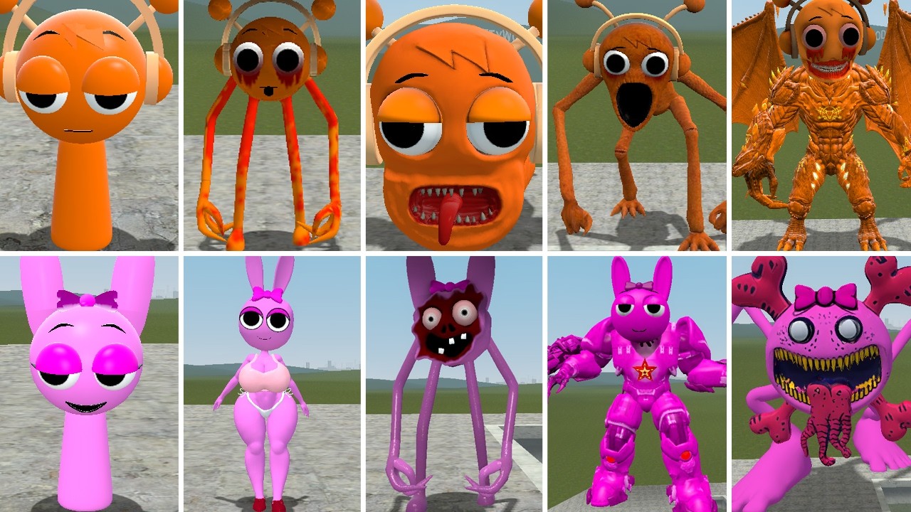 NEW EVOLUTION OF ALL ZOOCHOSIS OREN TAPES 1-5 VS ALL NEW PINKI GODZILLA HORROR ? in Garrysmod!..