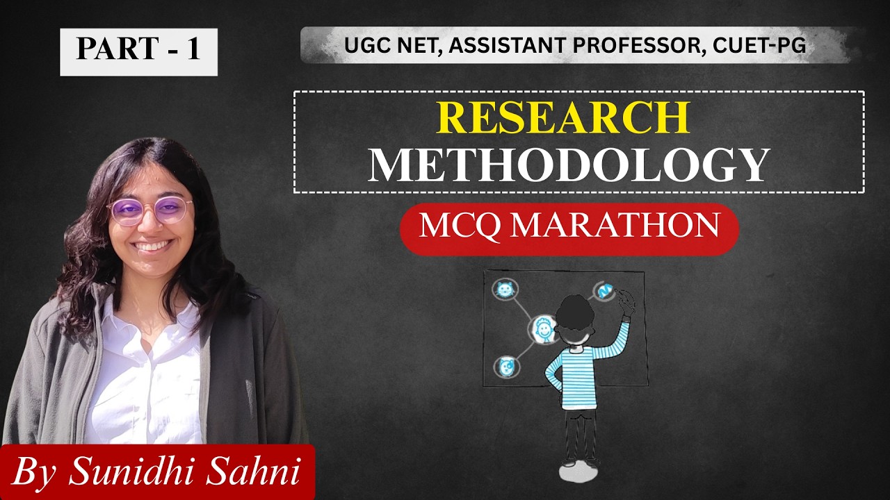 RESEARCH METHODOLOGY MCQ MARATHON | Sunidhi Sahni #cuetpg #ugcnet #jnu